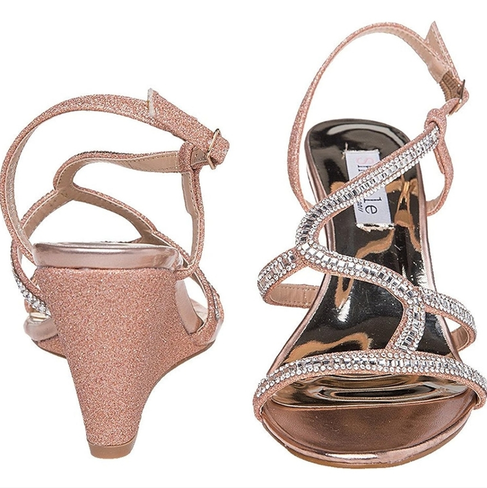 Rose Gold Wedges NWOT
